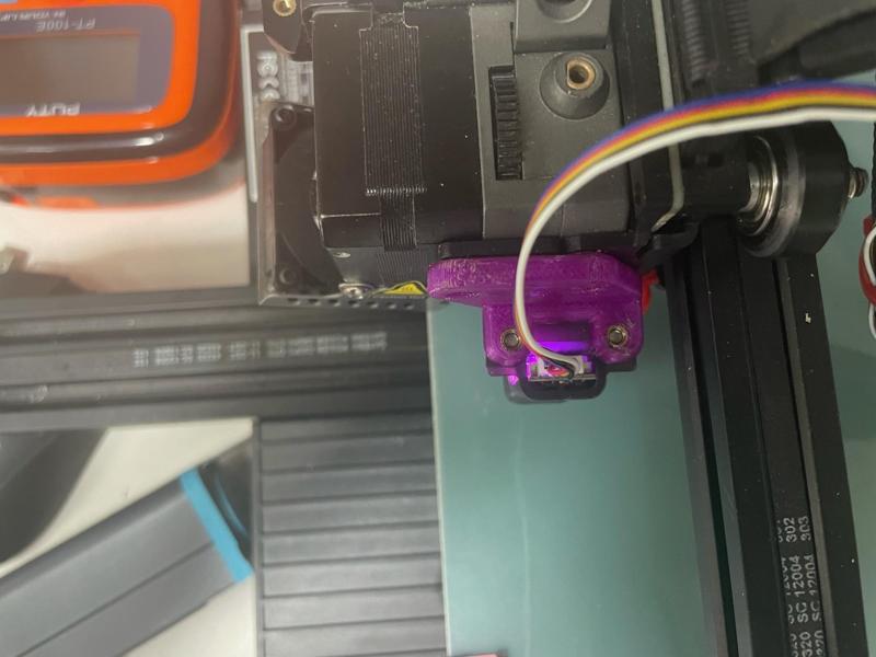 CR Touch Left Side Mount For Ender 3S1/S1 Pro remix for heat insert