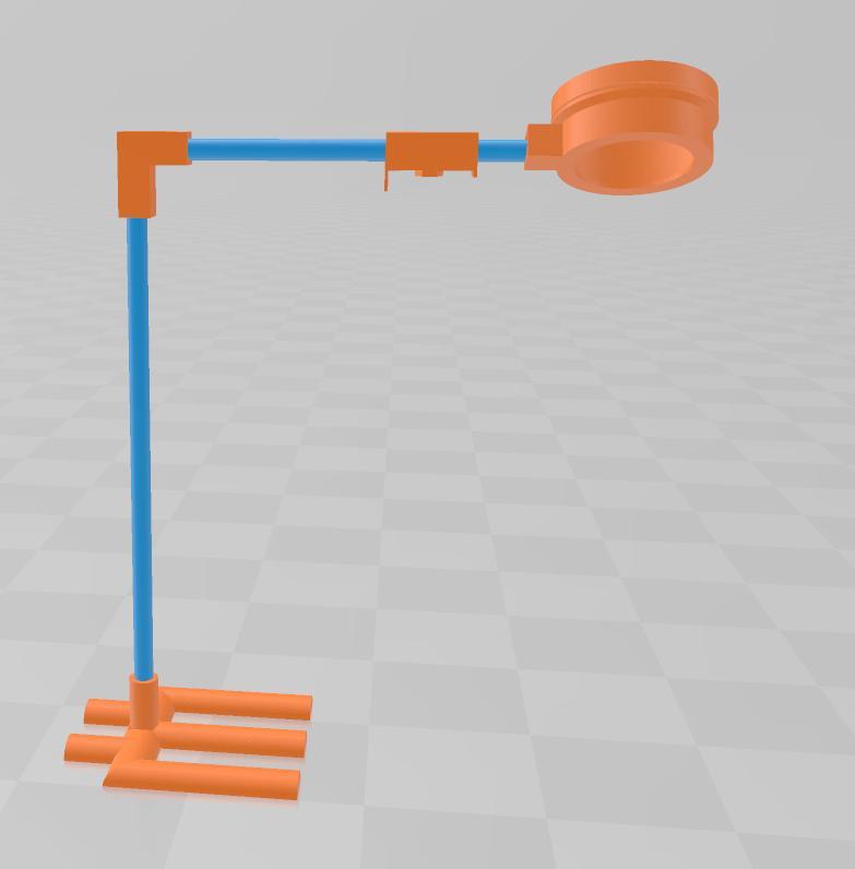 LED Lamp Holder - left side stand alone