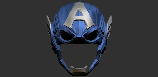 Rivals "Captain A" Cosplay Helmet – Video Game-Inspired Design