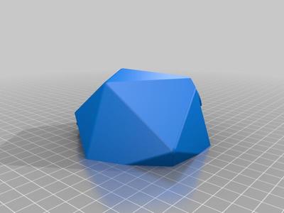 d20 Puzzle Box - No Numbers