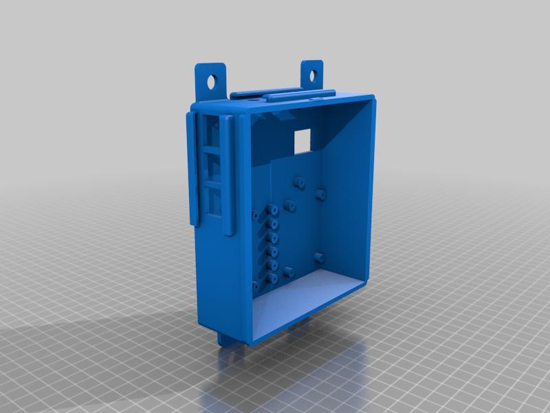 Raspberry 3B and 2 x 2 module relays case