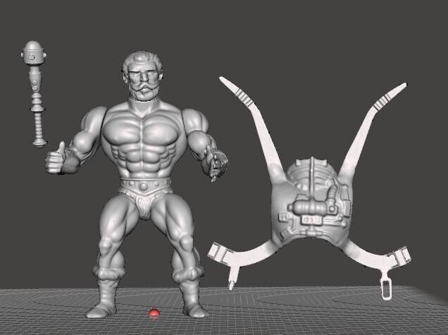 Titanium T-Force vintage collectible figure fisto man at arms motu