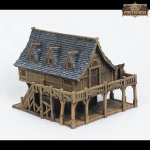 Fishing Village at War - Chief's House (Original)
