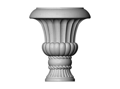 Decorative Vase and Urn with rope motifs