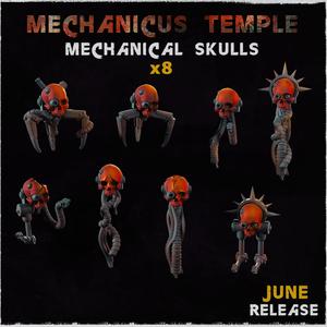 Mechanical Skulls - Basing Bits (Mechanicus Temple)