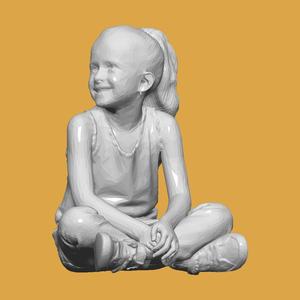 CHILD SITTING FOR DIORAMA