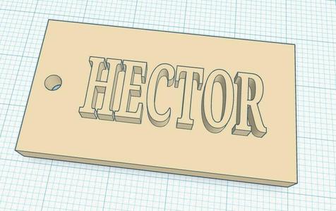 Key ring with name - HECTOR