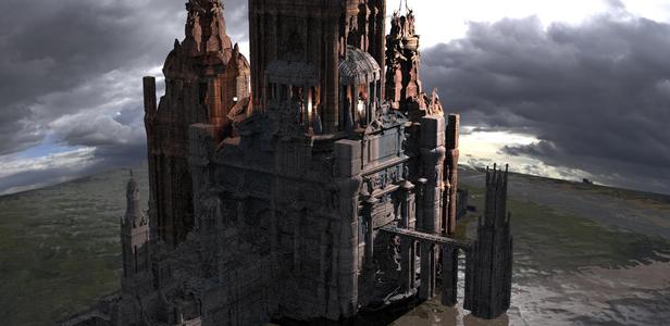 Fantasy Art Deco City Kit bash 1