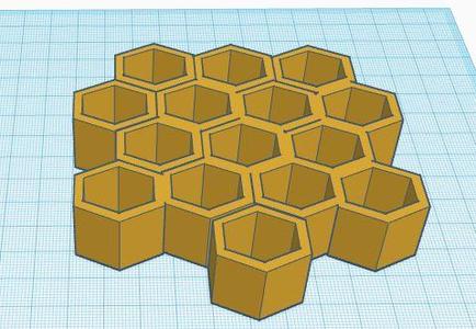 Honeycomb Coaster (Without a bee ontop)