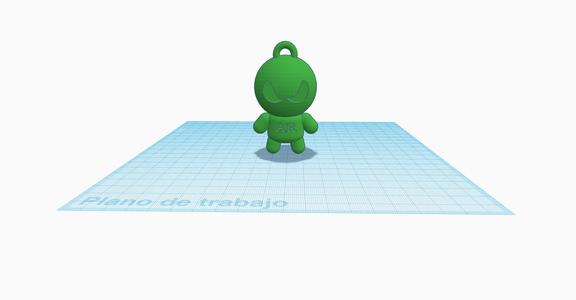AR 3D Art Key chain