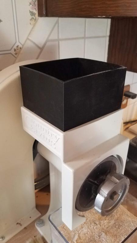 Grain Mill Hopper Extension