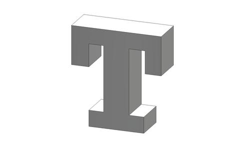 T Letter Rockwell Font Letter