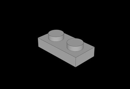 Lego Compatible (3023.dat) Plate 1 x 2