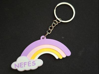 Rainbow Keychain Customizable