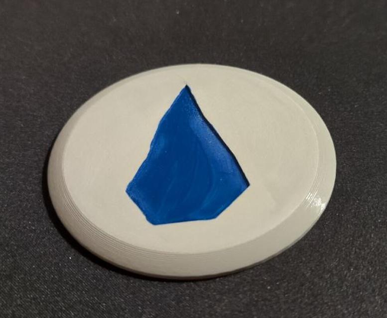 Runescape Coaster - Water / Blood Rune