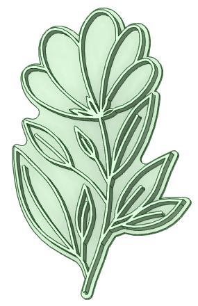 Flower 10 whole 90mmcookie cutter