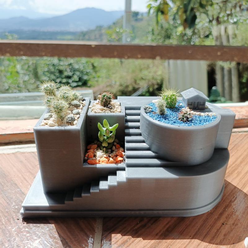 Architectural Flower Pot