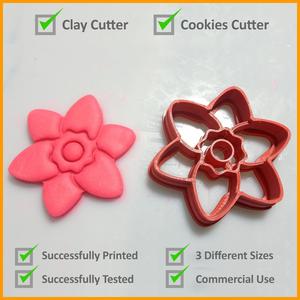 Clay Cutter Cookies Cutter Flower Shape #10