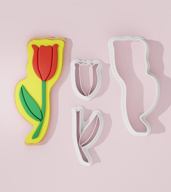 Flower #3 Cookie Cutter with CCHub Logo