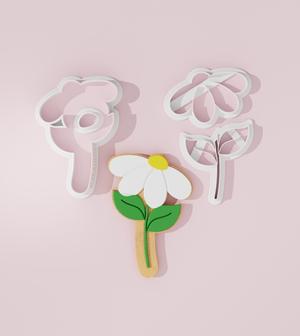 Flower #4 Cookie Cutter with CCHub Logo
