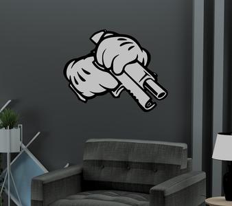 Ghetto Gun Hands DECORATIVE HANGER HELP ME WITH 1 LIKE