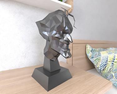 Joker HEad Lowpoly