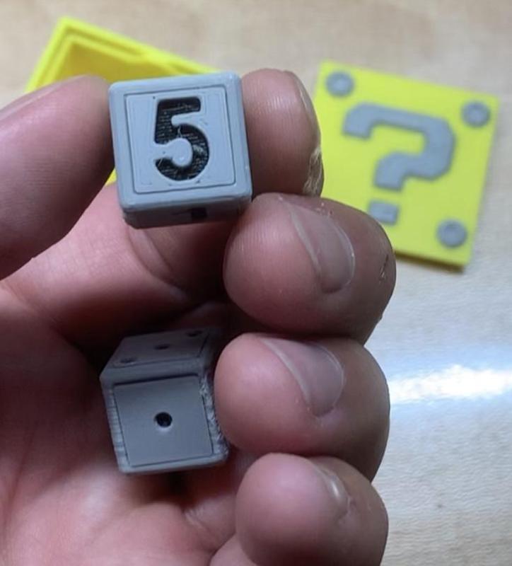 Hollow Dice: Dotted & Numbered