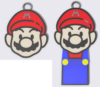 Mario dog tag