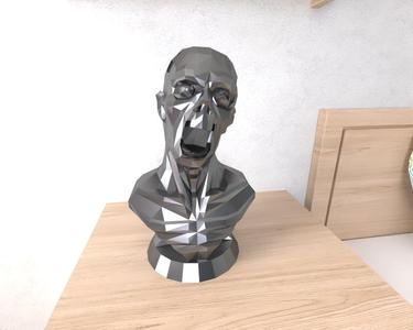 Zombie Bust Lowpoly