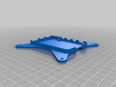 Raspberry Pi 4 case bottom with VESA mount (Remix)