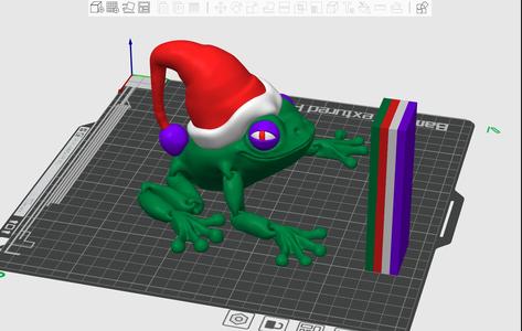 ARTICULATED CHRISTMAS FROG