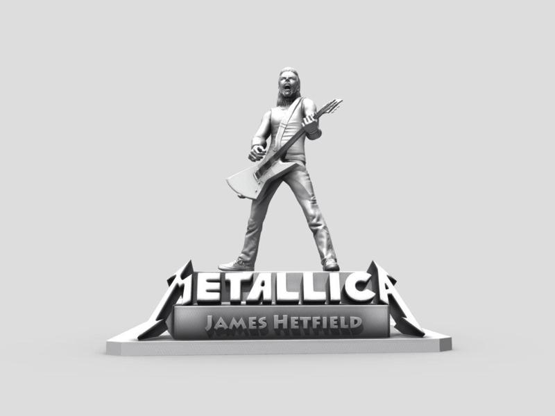 James Hetfield - Metallica 3D printing