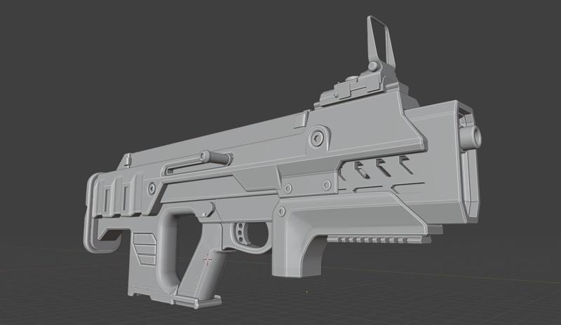 Helldivers MP-98 knight SMG.