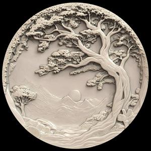 3D Model STL File for CNC Router/Laser & 3D Printer A Planet Where Trees Are Conscious and Telepathic Beings 2