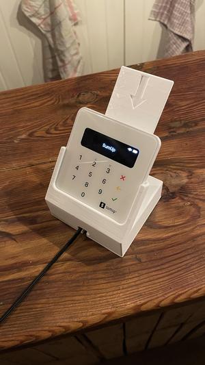 SumUp stand with arrow