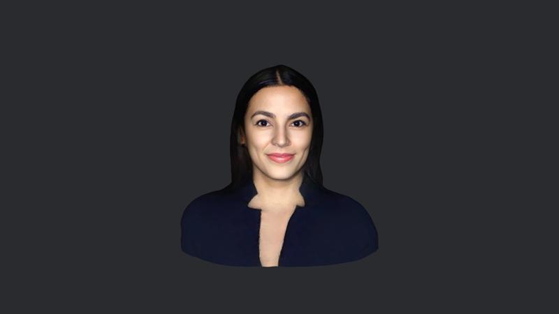 Alexandria Ocasio-Cortez-bust/head/face ready for 3d printing