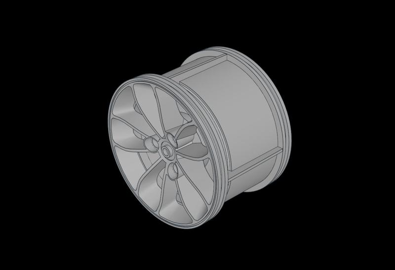Lego Compatible (23800.dat) Wheel Rim 42 x 62 with 10 Spokes and  3 Pegholes