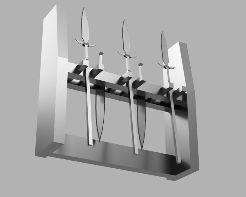 Everquest Weapon Rack Model