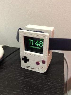 Gameboy Apple Watch Charging Stand with Cases