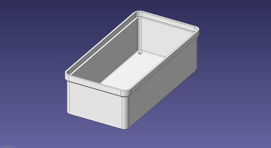 1x2 units, half height, 1x1 grid Stackable Insertbox