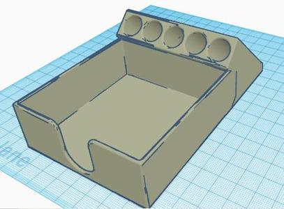 Desk organizer for postits and pens