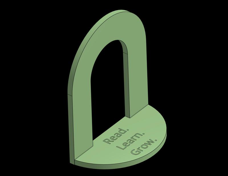 Simple lightweight bookend