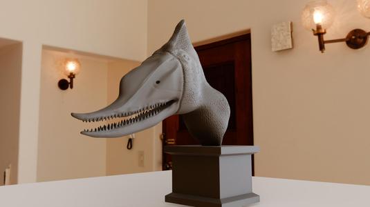 pterodactyl dinosaur head bust