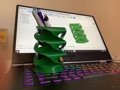 Twisted Pencil Holder
