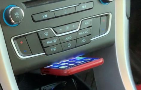 iPhone 11 Pro Max Leather Case CarPlay Dock (Ford Fusion 2016+)