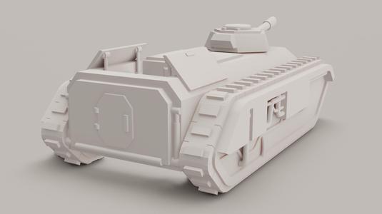 Epic 40k Imperial Guard Pallas (double chimera) large transport