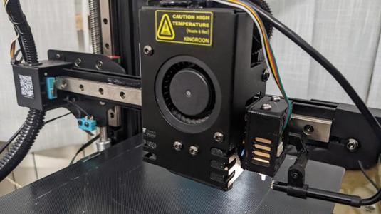 KINGROON KP3S Pro nozzle camera mount on BL-Touch housing