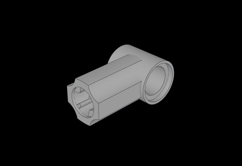 Lego Compatible (32013.dat) Technic Angle Connector #1