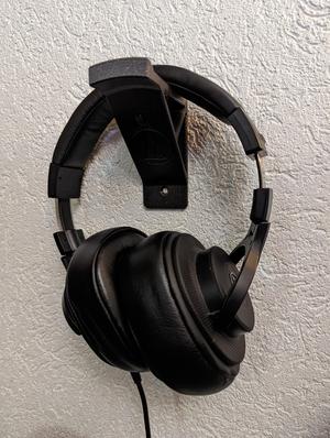 Wall mountable Headphone Holder (screws or double sided tape)