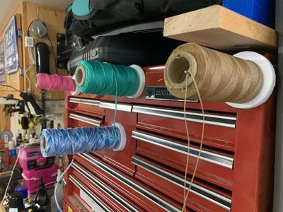 Mount for spool of string